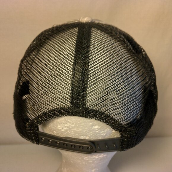 Universal Studios Cap Hat Gray Stripe Mesh Snap Back Florida Park Distressed - Picture 9 of 16